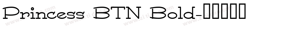 Princess BTN Bold字体转换